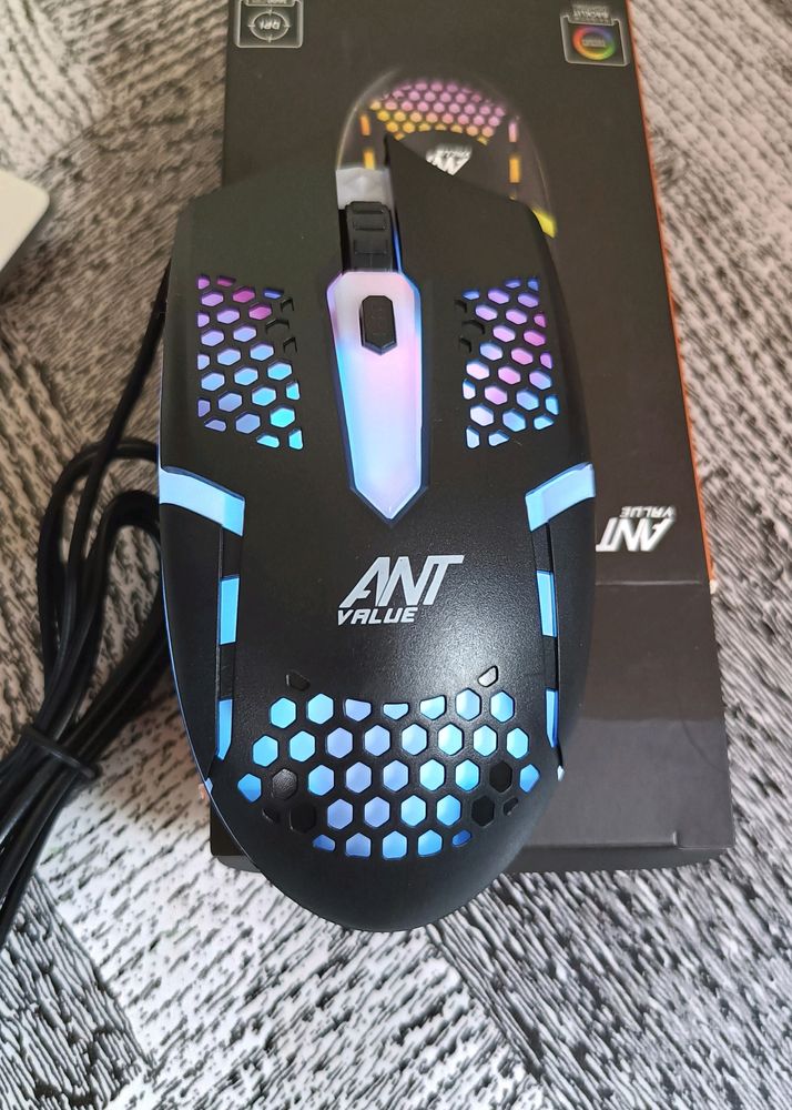 ANT Value GM1103 Wired Gaming Mouse With RGB Back