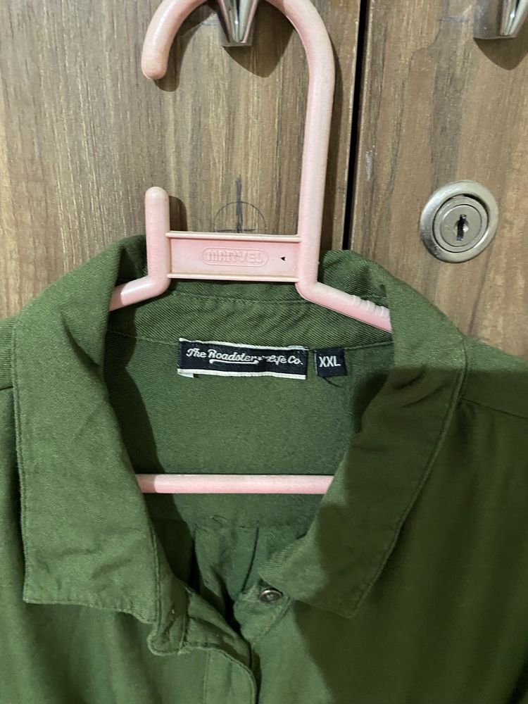 Roadster Olive Colour Shirt