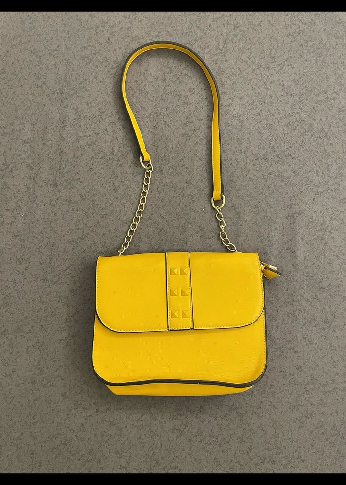 Mustard Tan Sling Bag