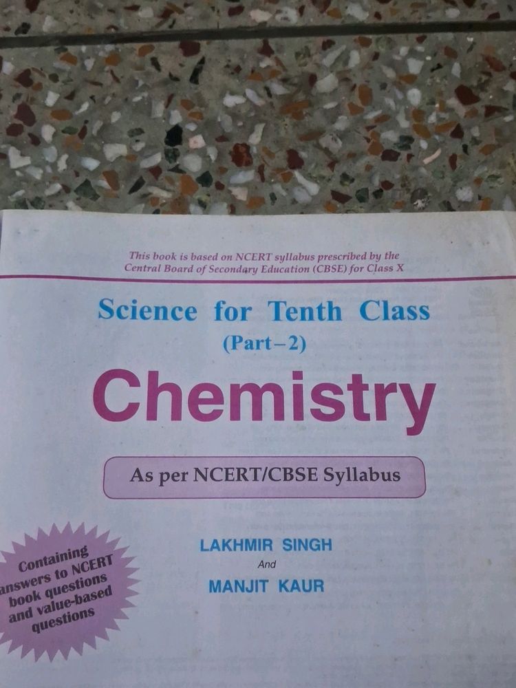 Class 10th Cbse Chemistry Reference