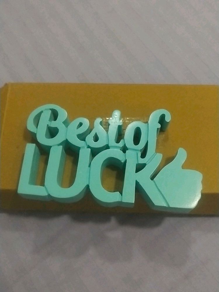 'Best Of Luck' wishing Piece