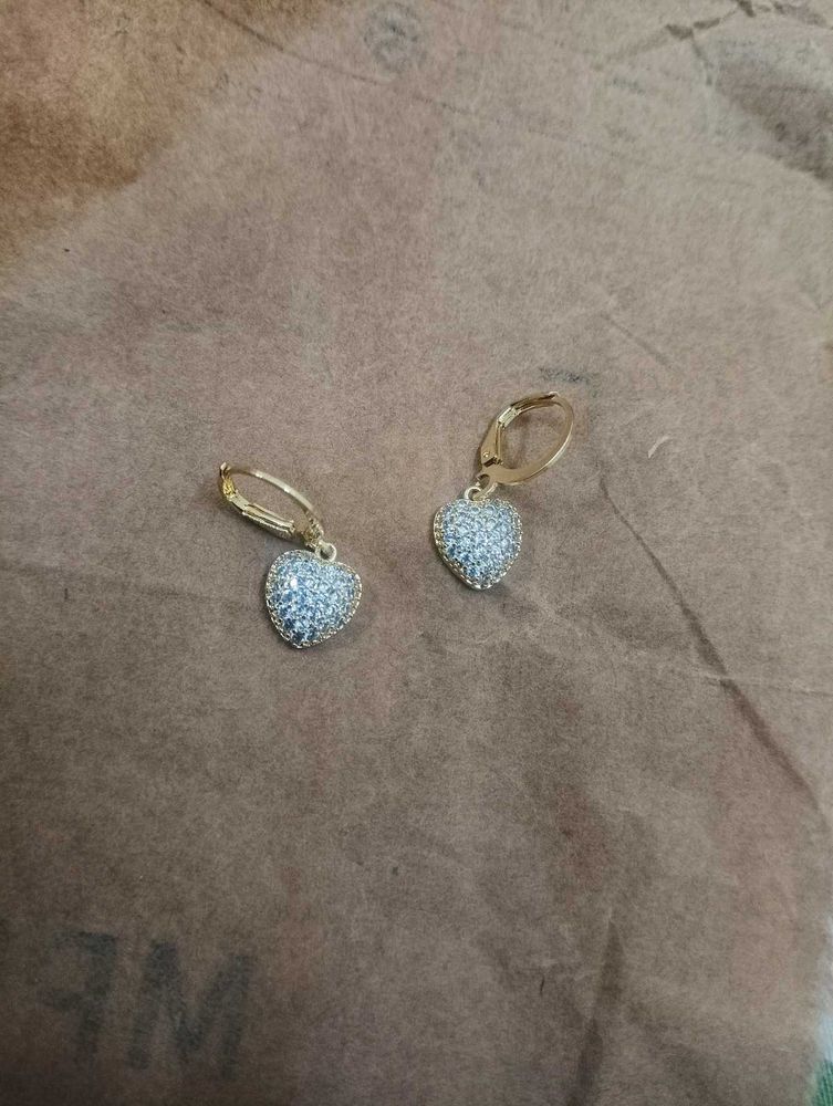 AD Heart Earrings