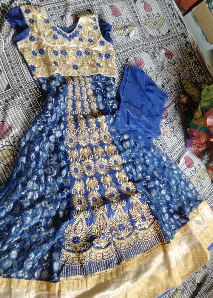 Readymade Designer Dark blue Anarkali Dress