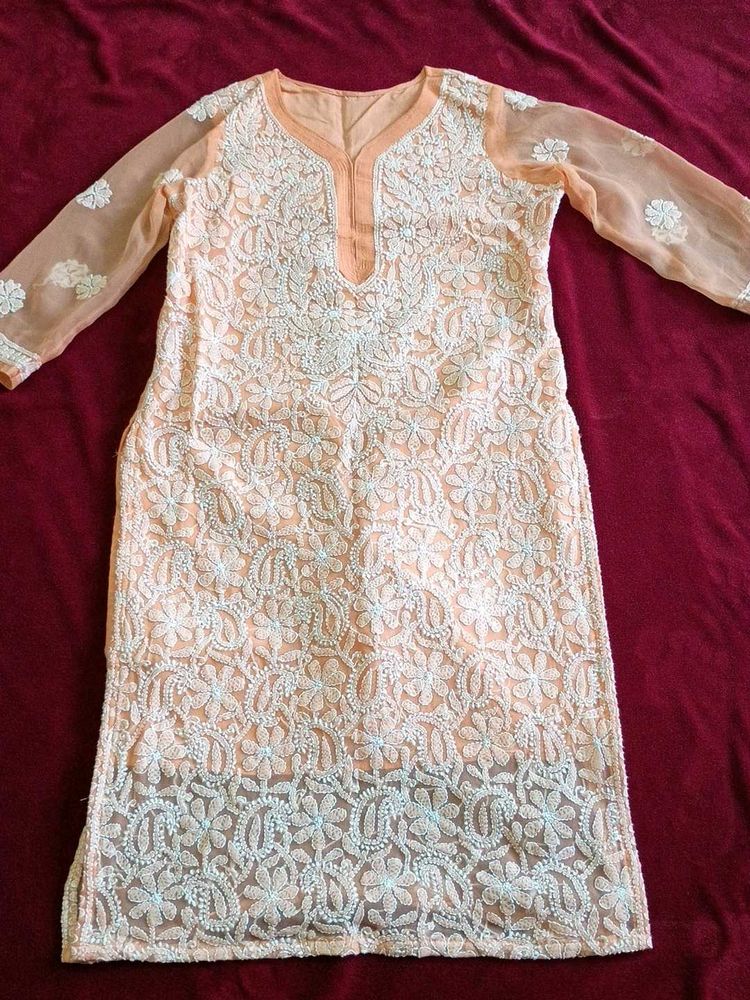 Chekankari Hand Work Kurta