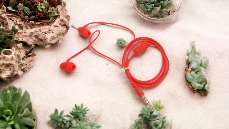 Earphone Red Colour