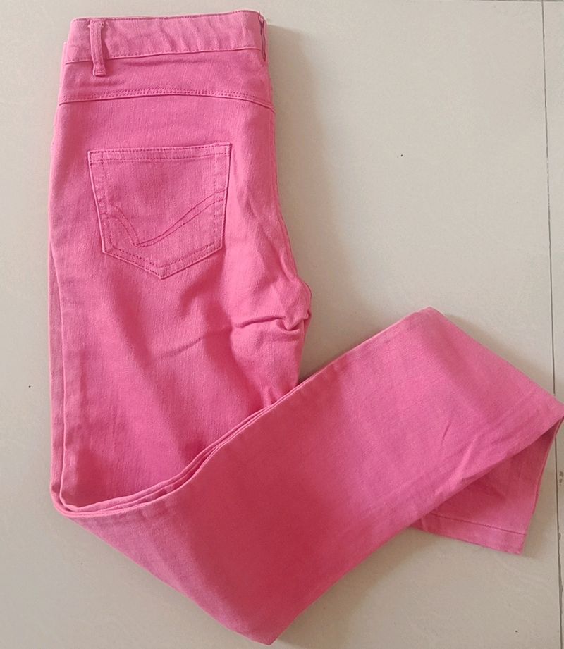 Pink Slim Fit Jeans