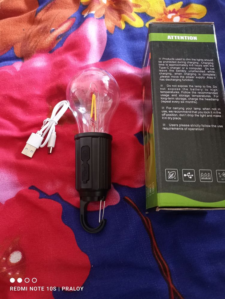 Rechargeable Camping Bulb , Band New Product