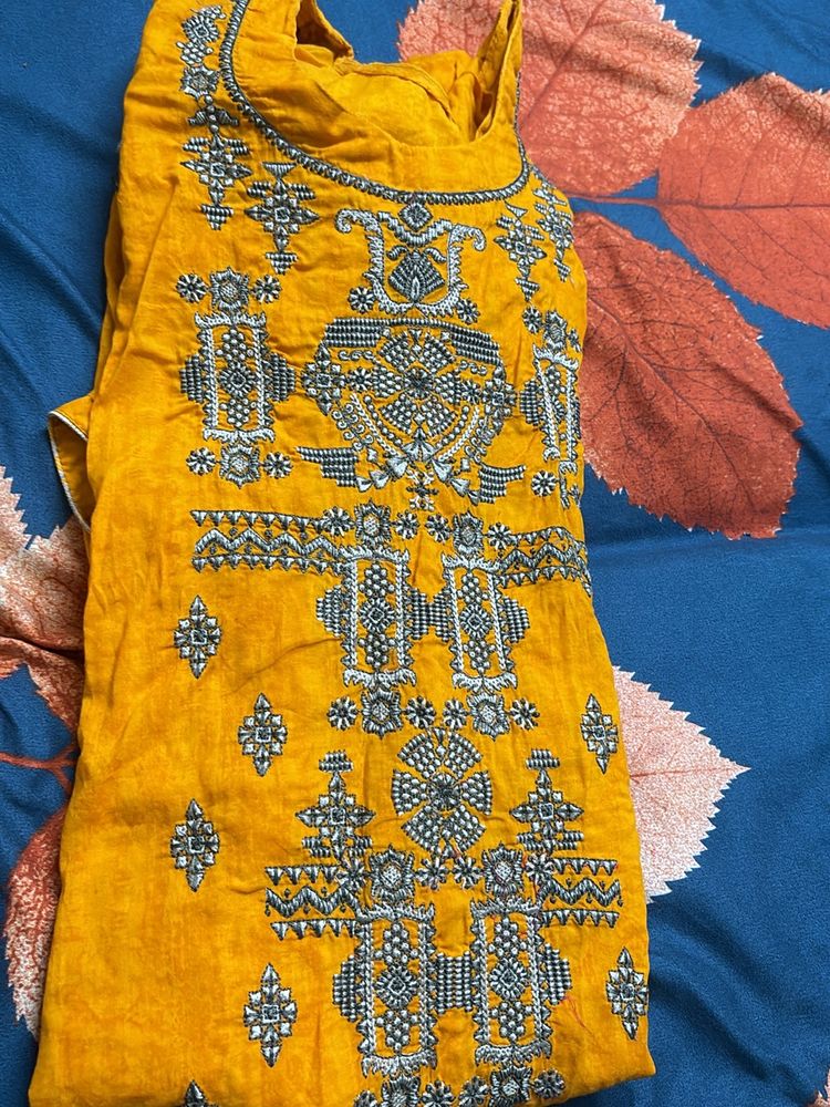 Mustard Kurta