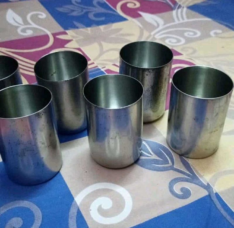 Useful 7 Multiple Set Of Stainless Steel Glasses