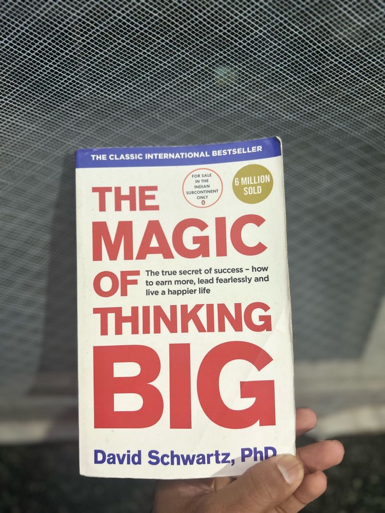 The Magic Of Thinking Big By David Schwartz✨