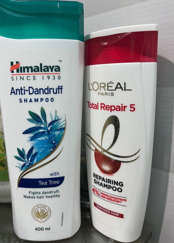 Himalaya Anti Dandruff Shampoo  And Loreal Shampo