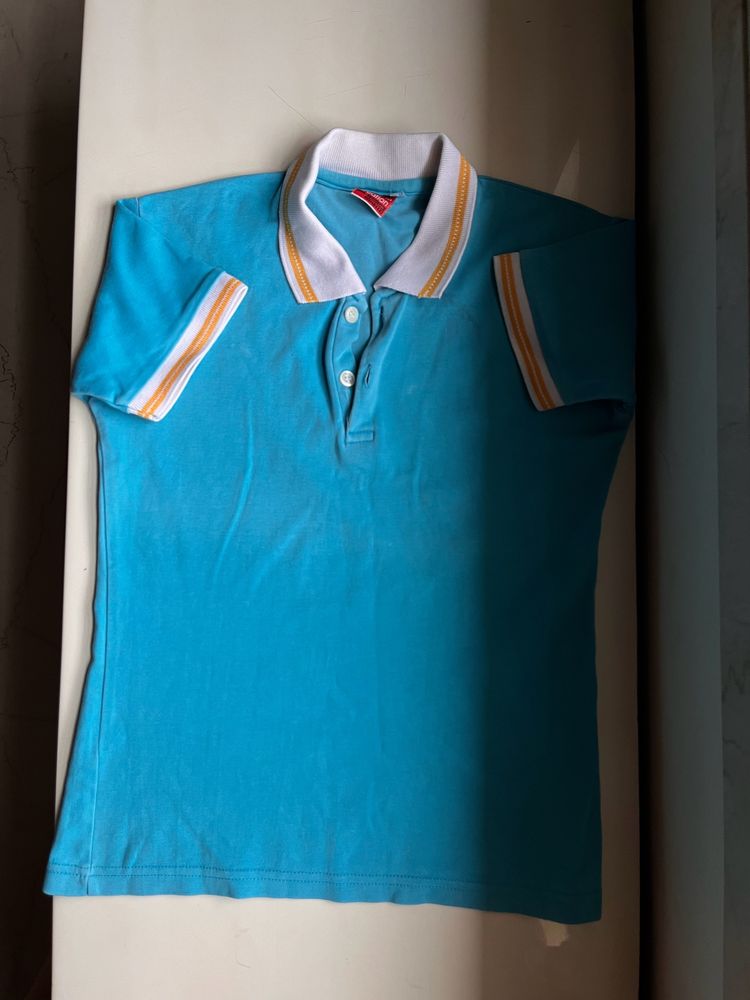 Blue Polo T-Shirt For Boys