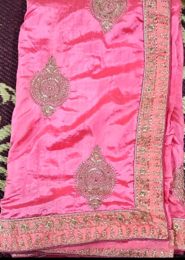 Beautiful Peach Saree