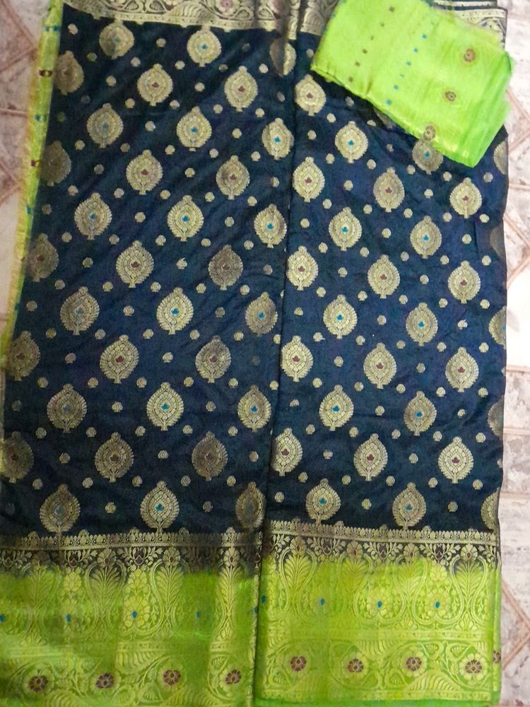 Chanderi silk saree