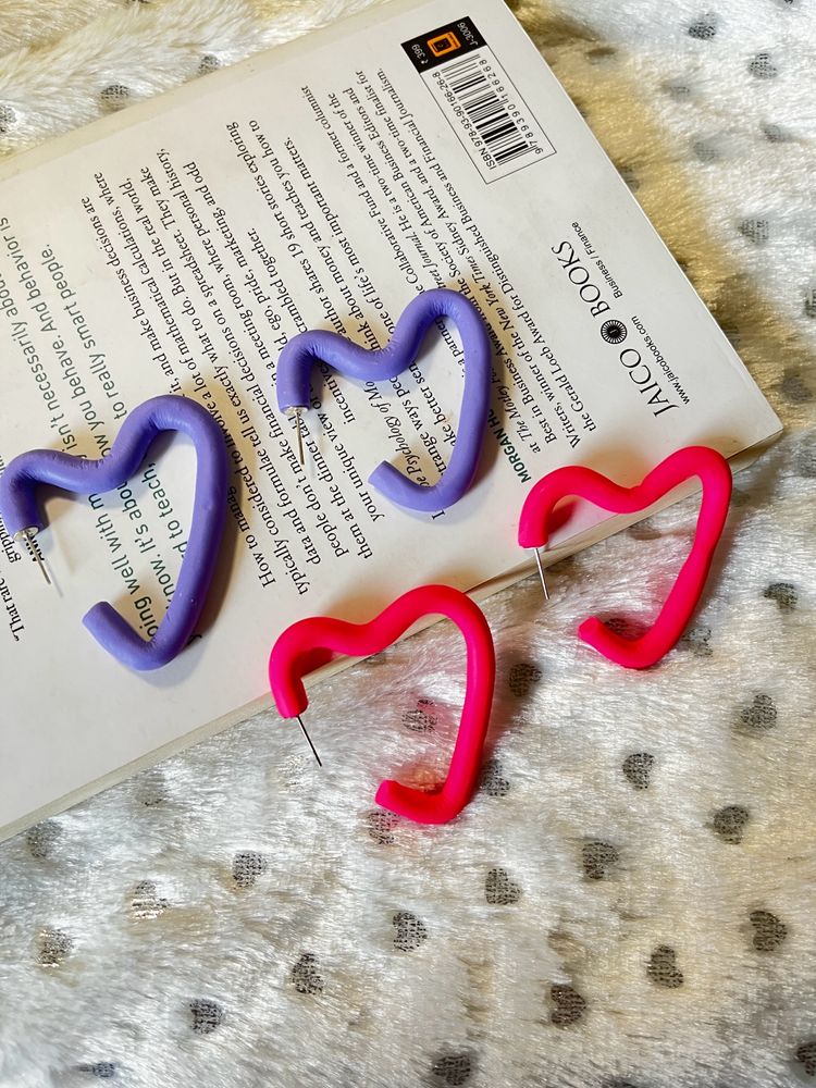 Handmade Heart Shaped Earrings