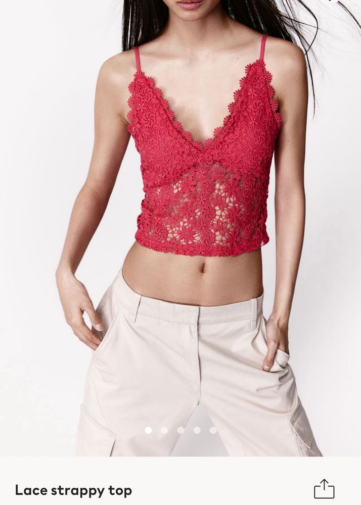 Lace Strappy Top