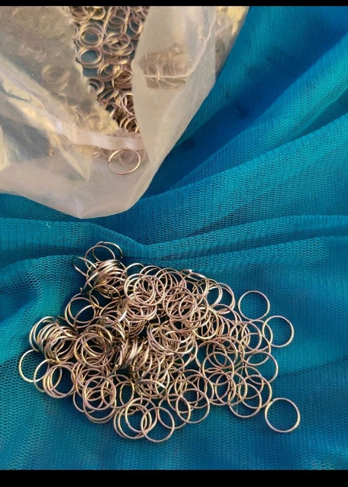 100 Silver Loops For Jewellery Making