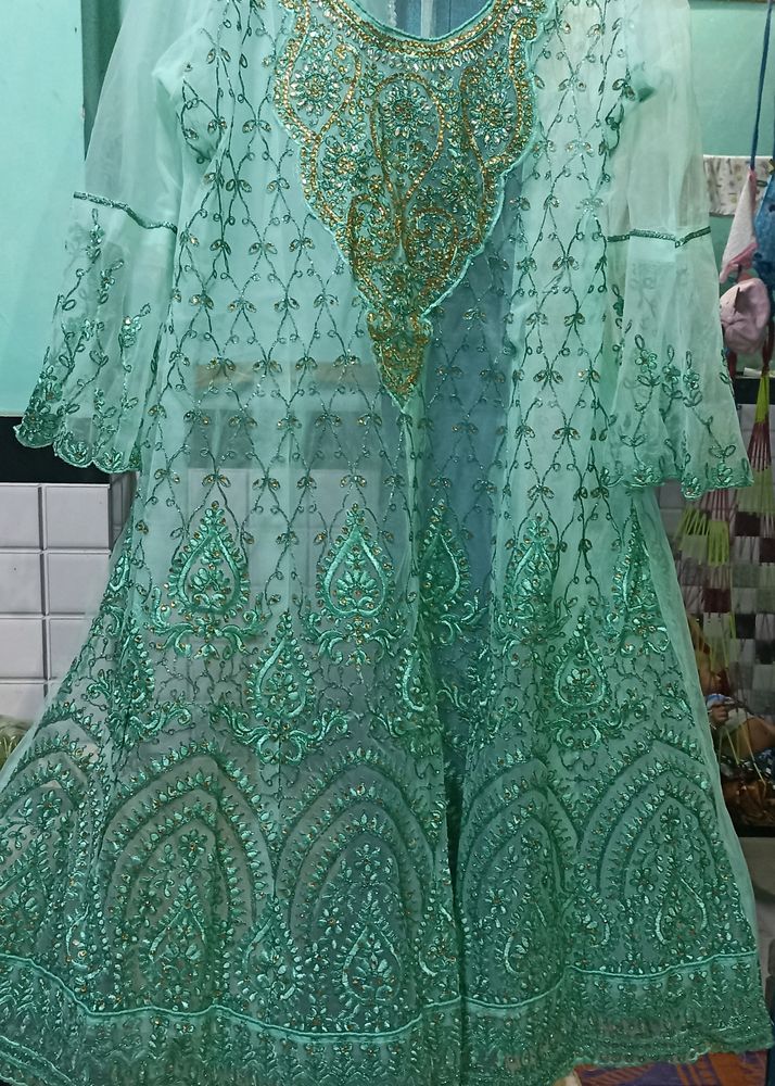 Frock And Gharara With Dupatta