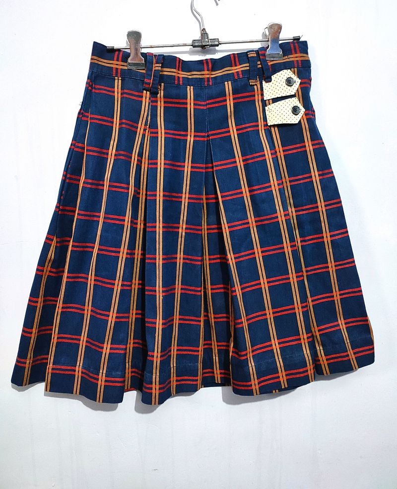 Plaid Pattern Skirt