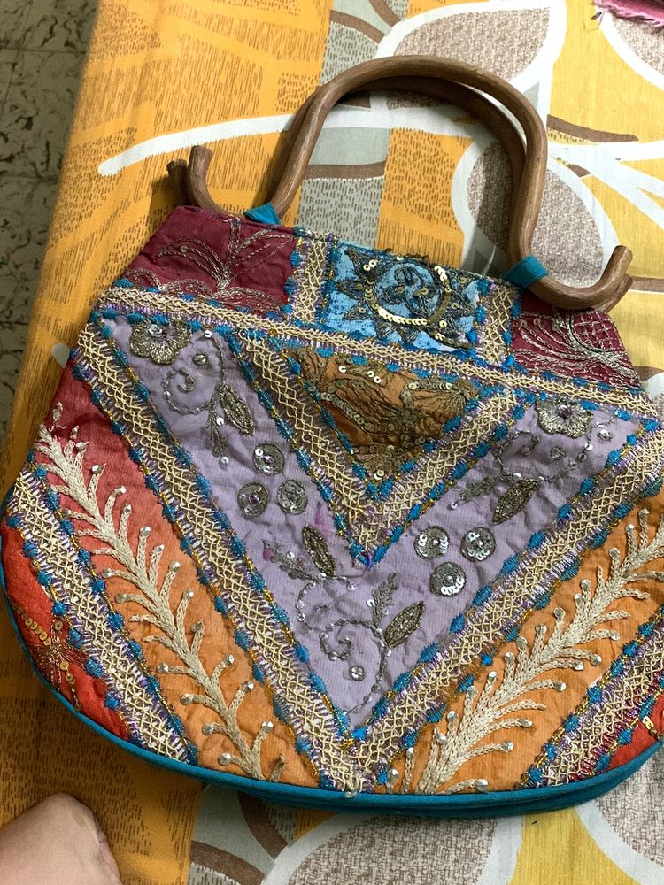 Embellished Jaipuri Bag