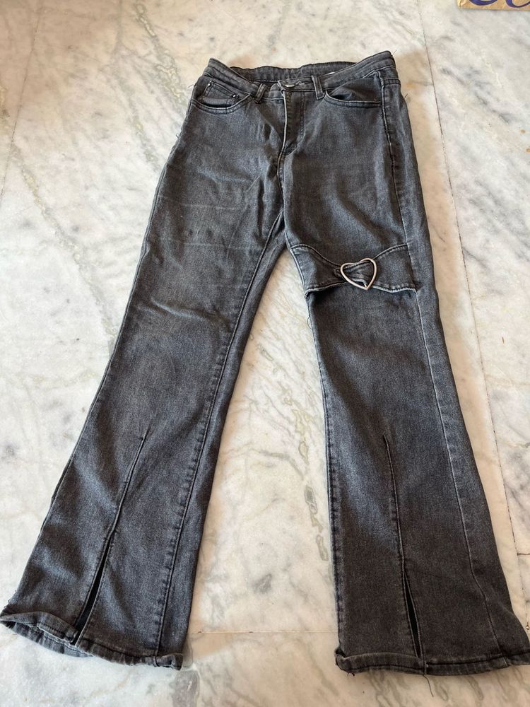 Heart Shape Bootcut Denim ( New)