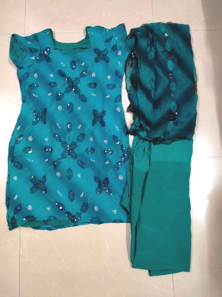 Brand New Green Salwar Suit For Sale