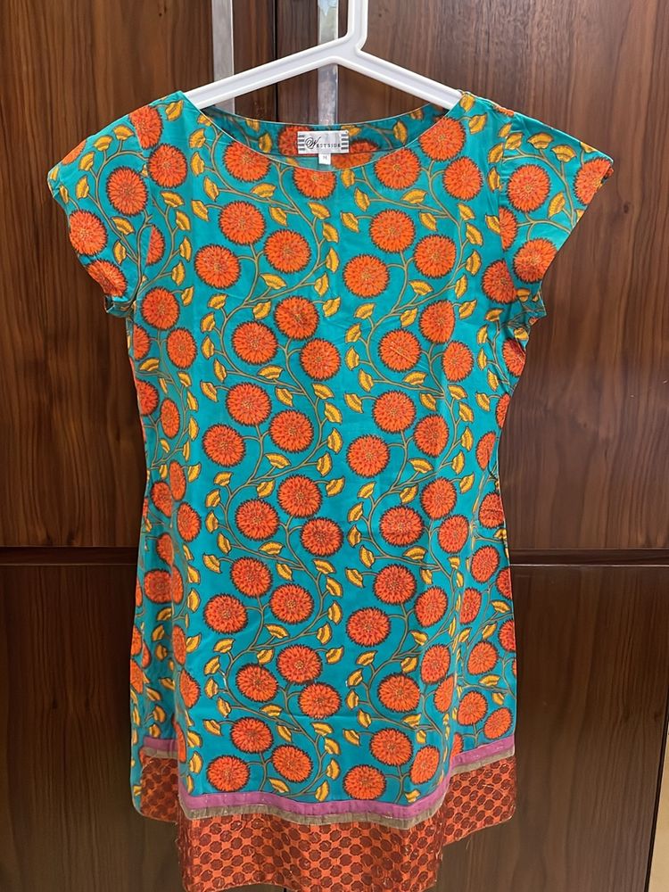 Floral Short Kurta