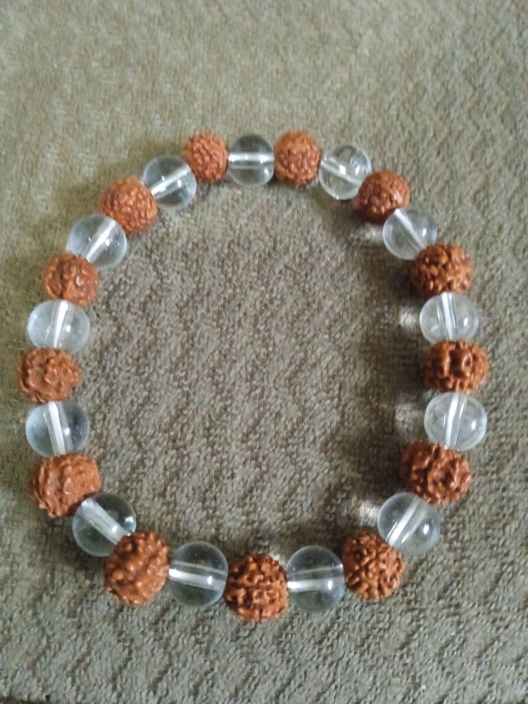 clear quartz and rudraksh protection