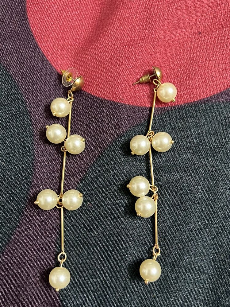 Pearl golden Earrings