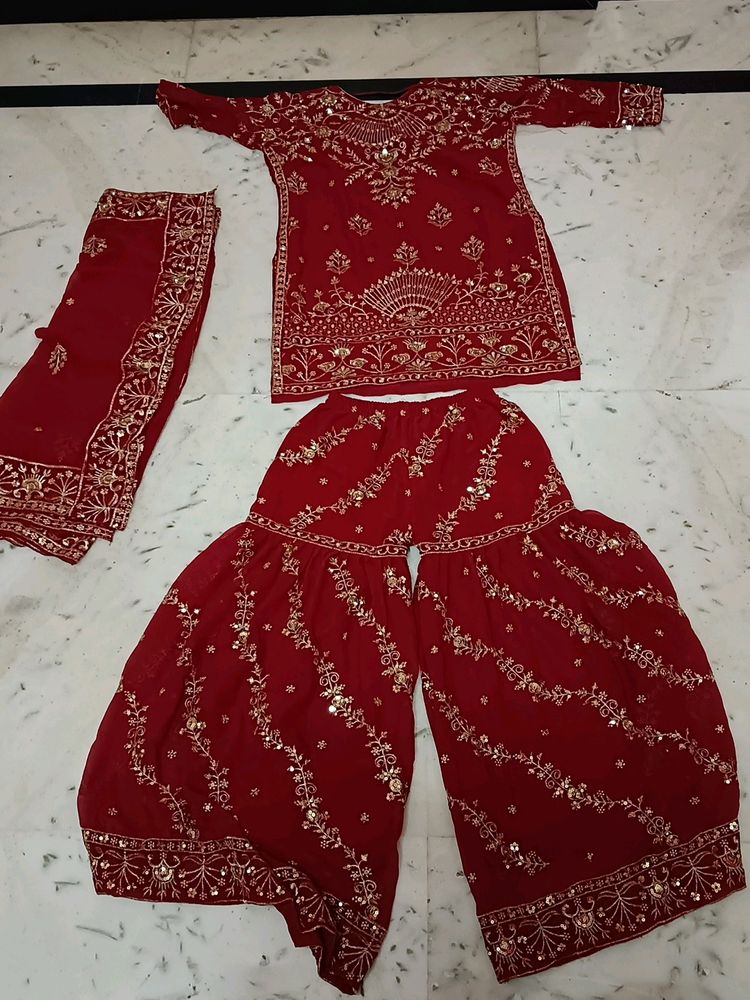 New Beautiful Gharara Dress For Wedding