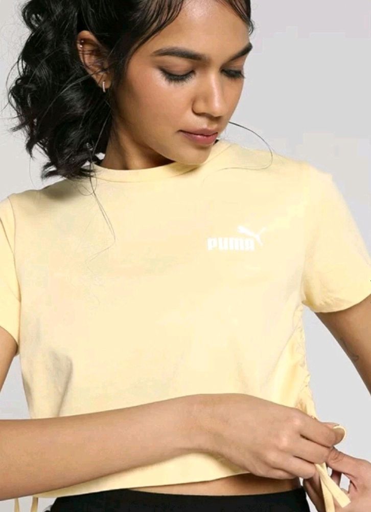 PUMA Drawstring Cotton T-shirt