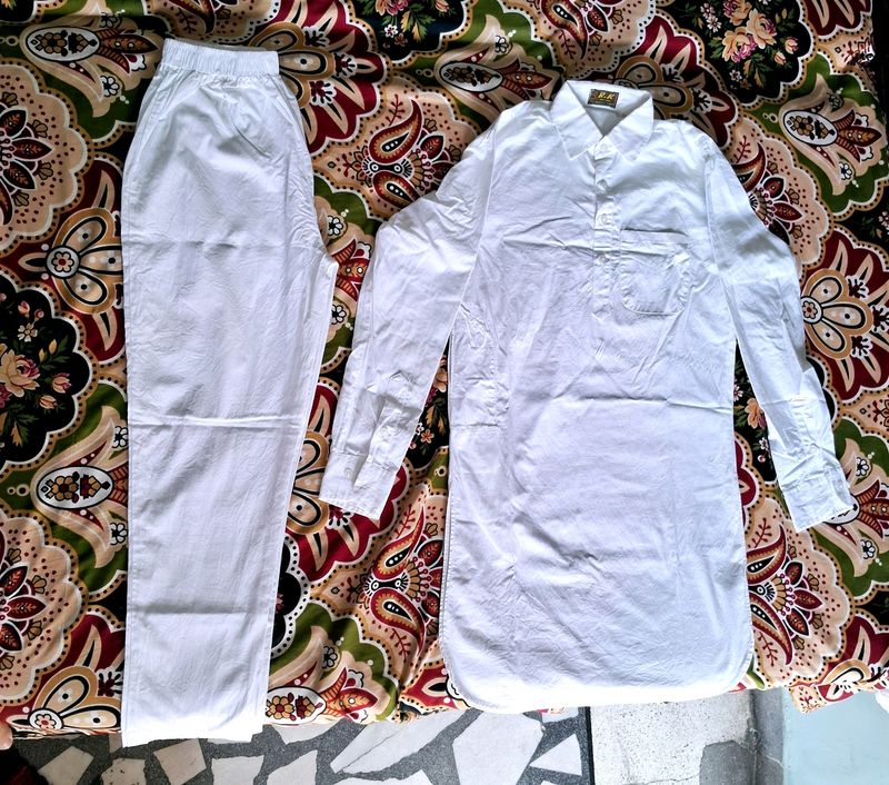 (30₹*)💥90%Off Boy's White Kurta Pajama