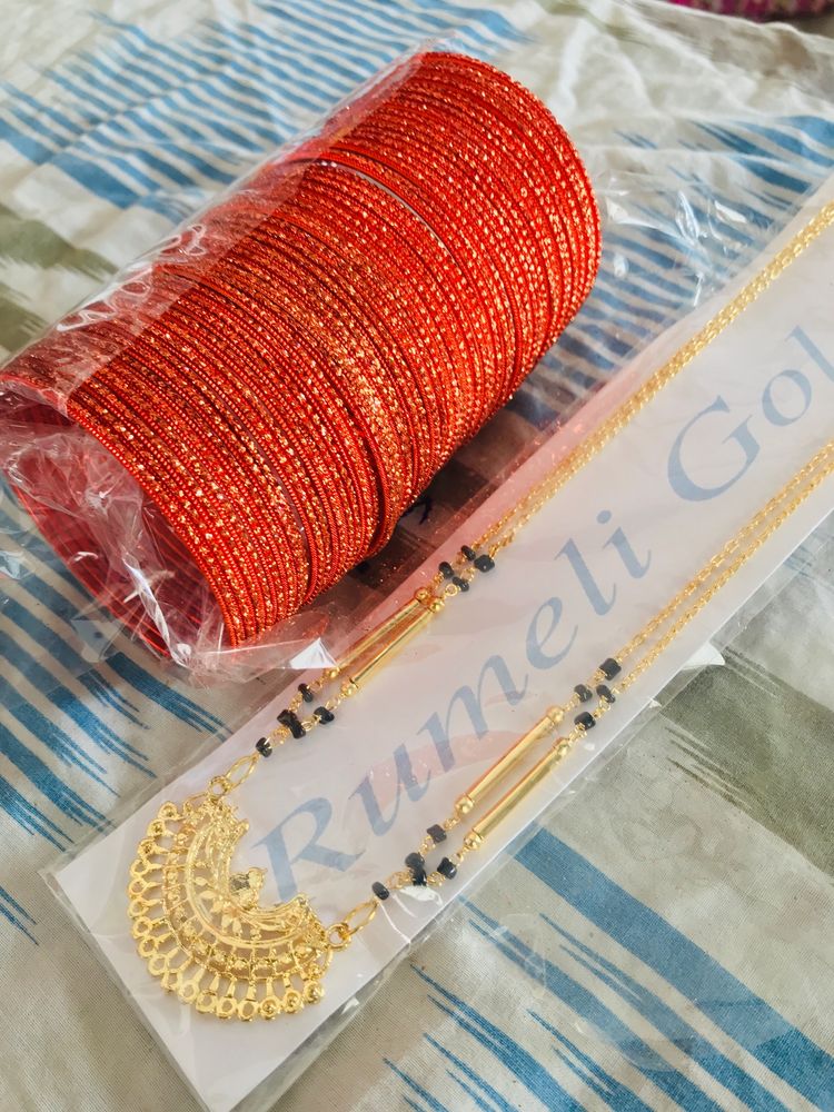 Brand New Red Color And 2 Pack Shyam Bangles