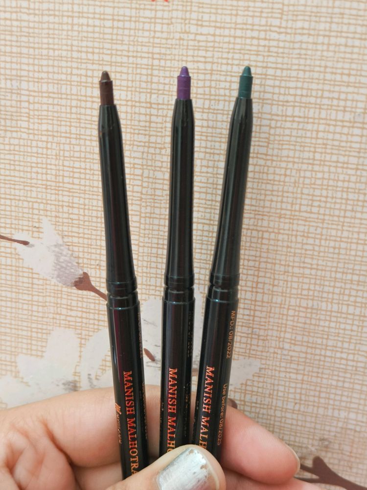 Combo Of 3 Manish Malhotra Eyeliner Kajal