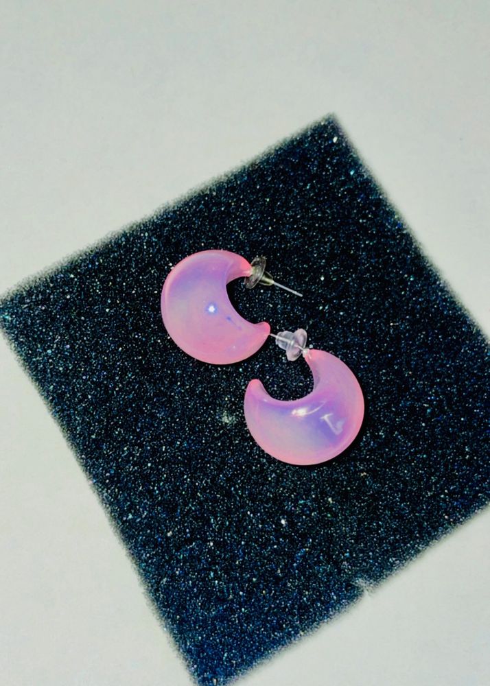 Jewels Galaxy Baby Pink Studs Earrings 💞