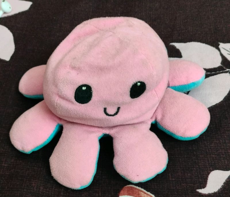 Reversible Changing Mood Octopus Soft Toy