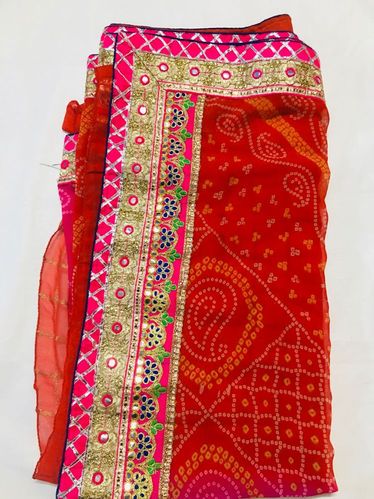 chundari saree with blouse