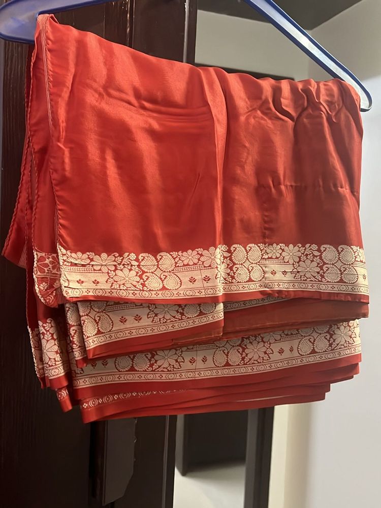 Red Saree Elegant Never Worn Even Once