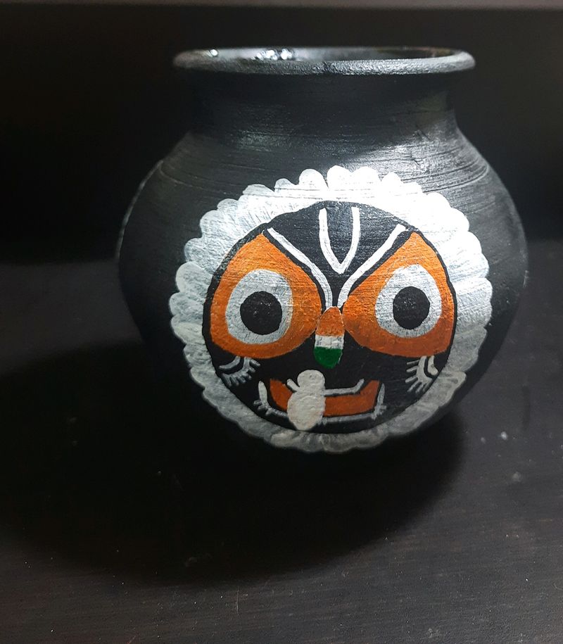 Hand- Painted Pot