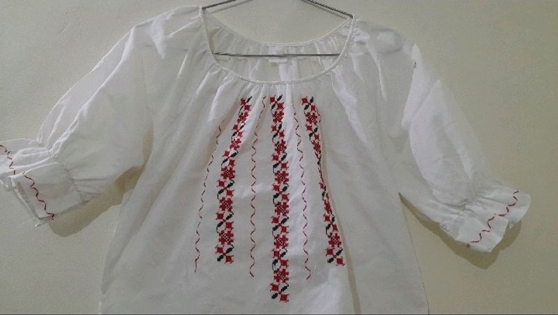 Embroidered top