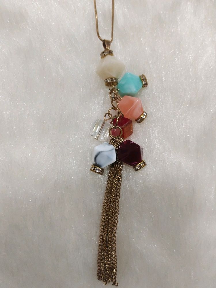 Crystal Pendant With Chain