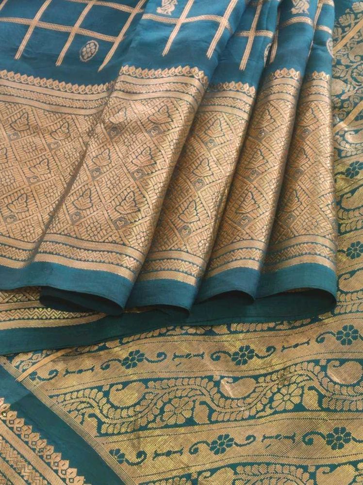 Sea green Silk Saree