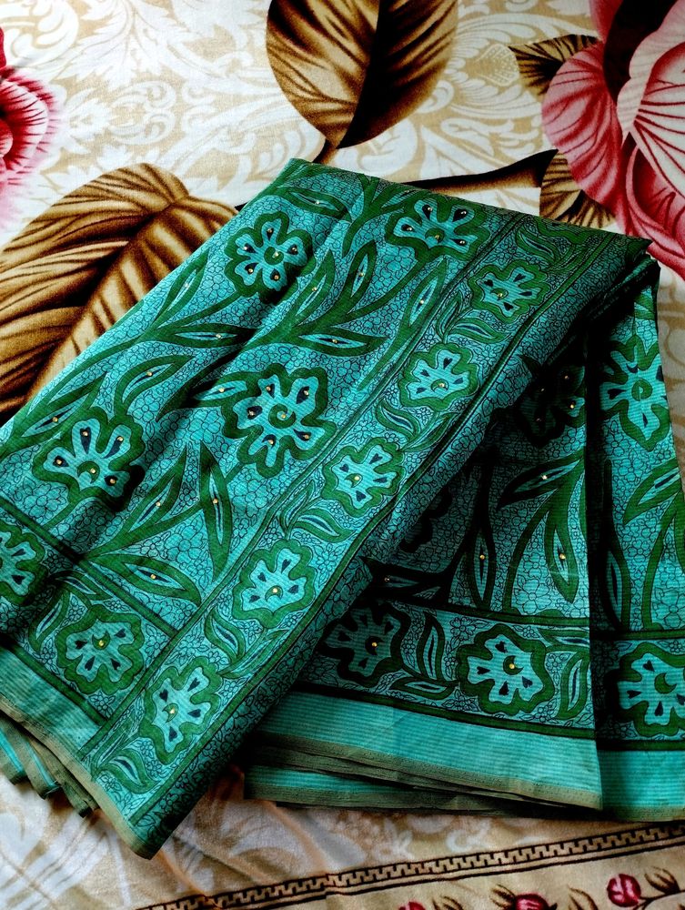 Beautiful Stone work Saree