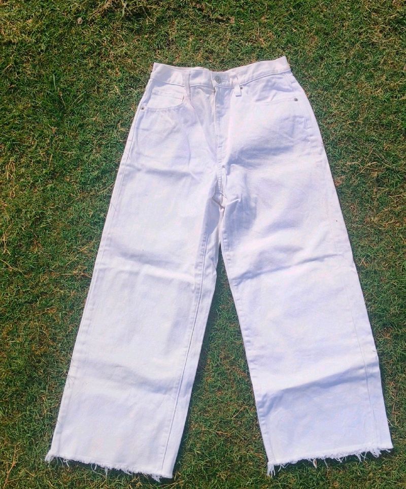 White Denim Pant