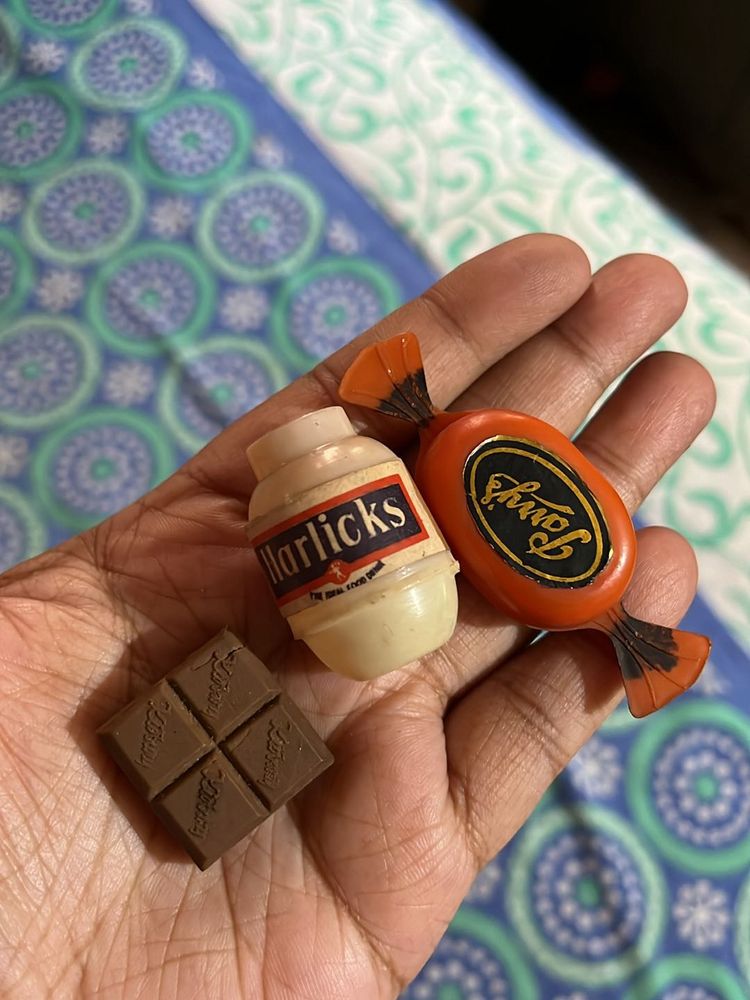 Miniature Vintage Candy And Horlicks Toys