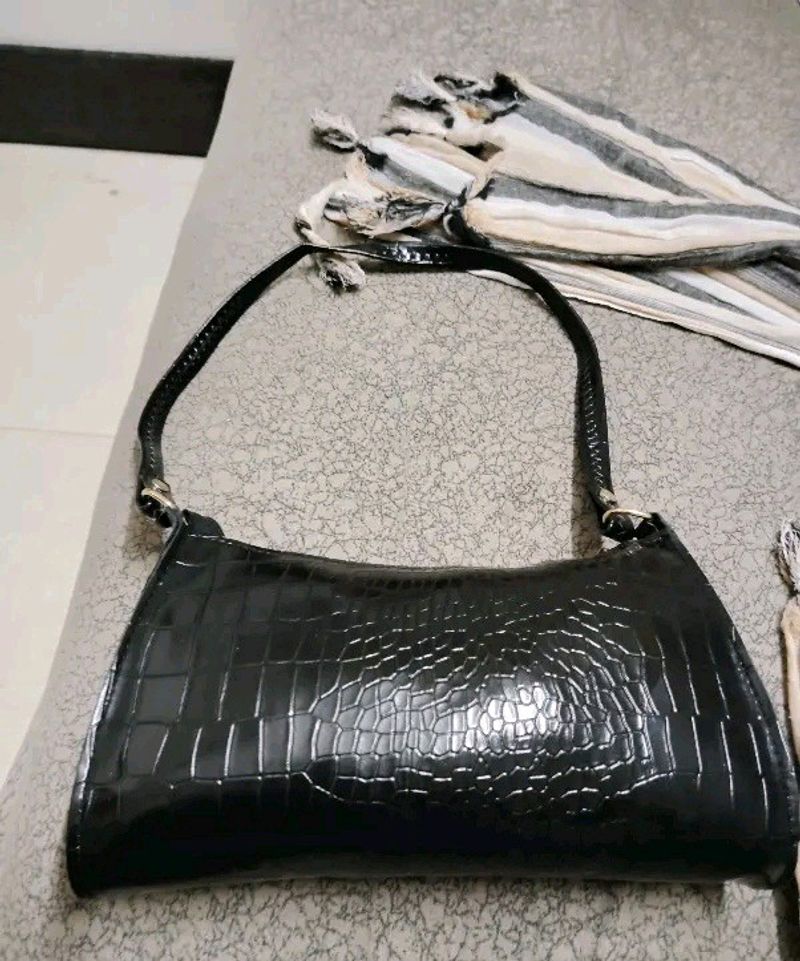 Black Sling Bag Cute Leather