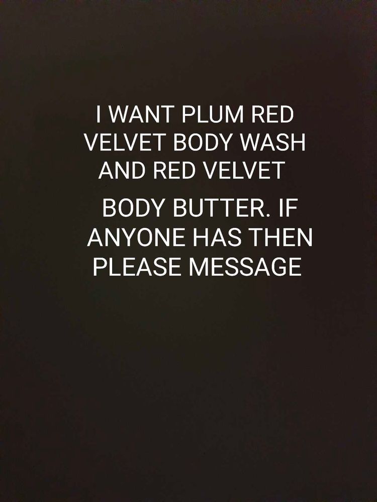 Plum Red Velvet Body Wash And Butter