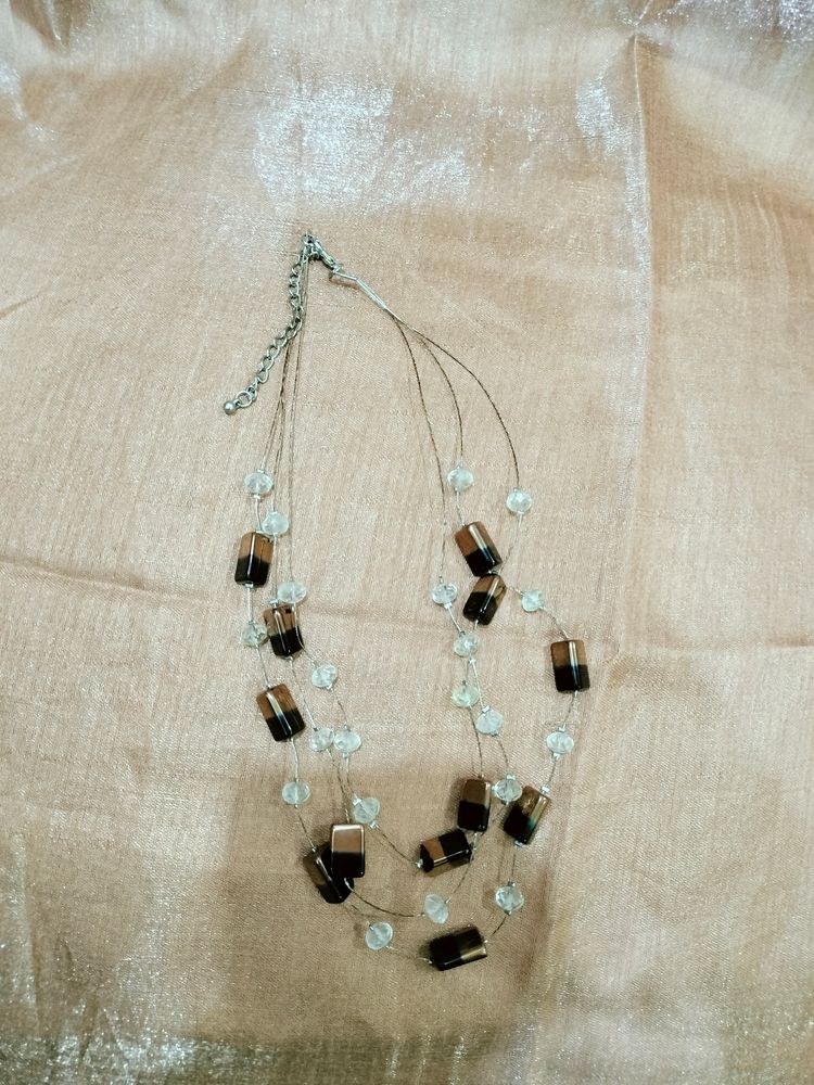 Multi-Stranded Beaded Necklace with Mixed Shapes