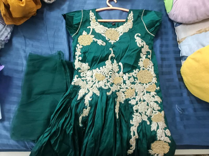 Bottle Green Gown