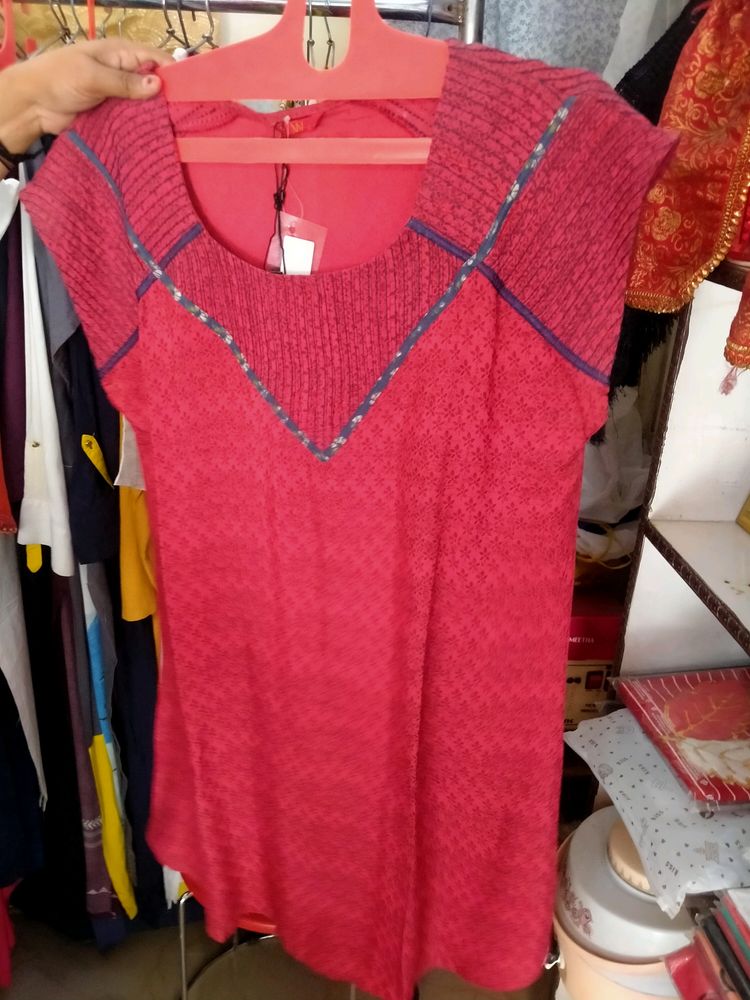 W Brand Latest Kurti Designer Red